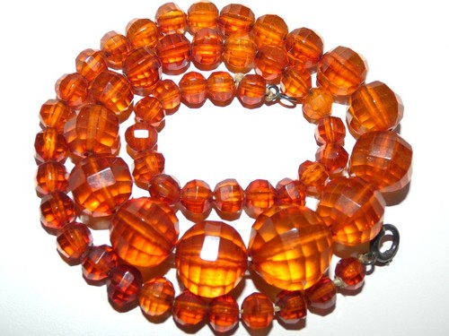Art deco bernstein kette - art,