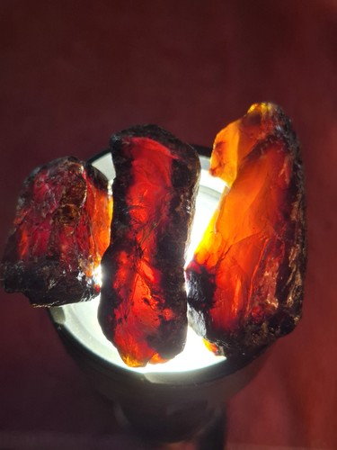 Blauer bernstein aus sumatra - aus,