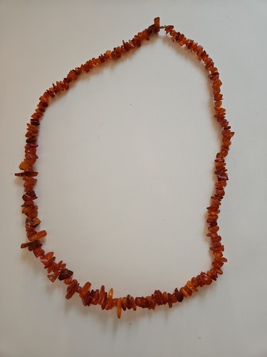 Bernsteinkette aus splittern - bernsteinkette,