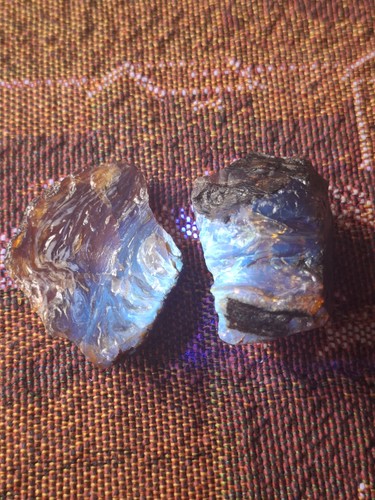 Blauer bernstein aus - blauer,