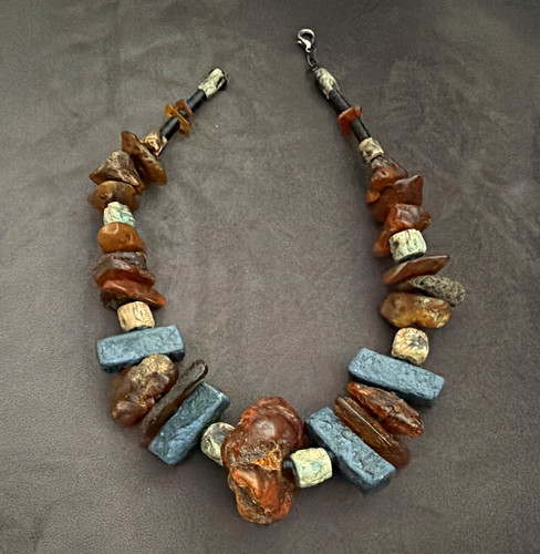 Statement kette mit rustikalem - mit,